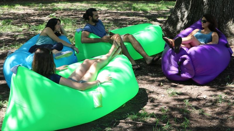 Twisted Root Inflatable Hammock, $40. Multiple colors available.